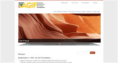 Desktop Screenshot of agifoundation.org