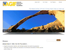 Tablet Screenshot of agifoundation.org